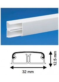 Moulure 12.5X32mm 1 compartiment Long 2m Iboco