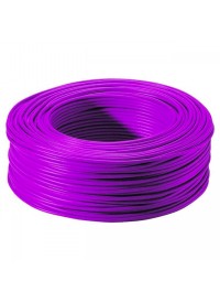 Bobine de Fil électrique Rigide H07VU 1.5 mm² Violet 100 Mètres