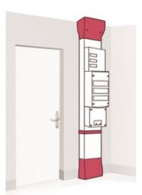 Pack Goulotte Technique de Logement (GTL) 2 Compartiments Planet Wattohm