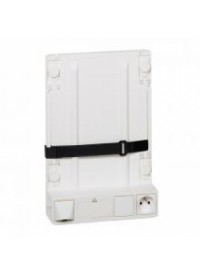 Support box opérateur ADSL et fibre avec 1 prise 2P+T et 4 cordons de liaison box et coffret