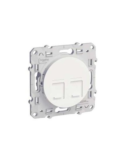 Mécanisme Double Prise RJ 45 Odace