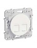 Mécanisme Double Prise RJ 45 Odace