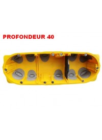 Boite d'encastement 3 postes Batibox Energy Legrand Prof 40mm