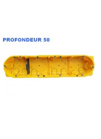 Boîte d'encastrement Cloisons Sèches 4 postes Prof 50mm Legrand