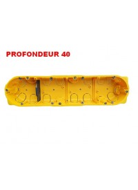 Boîte d'encastrement Cloisons Sèches 4 postes Prof 40mm Legrand