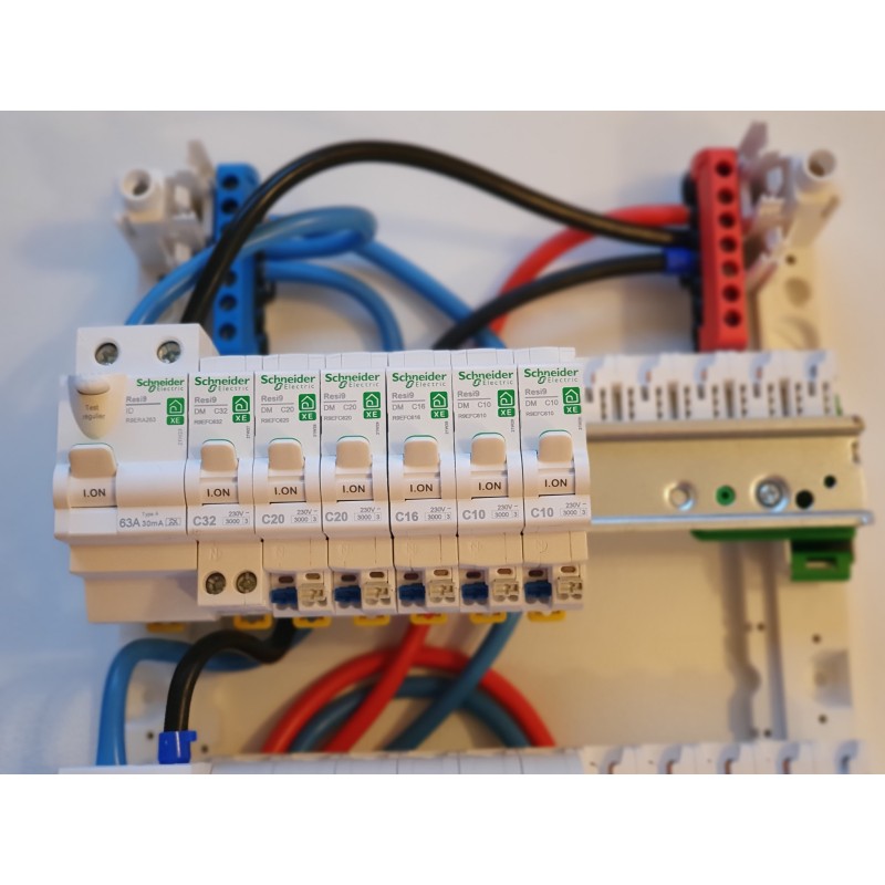 Tableau électrique pré-équipé et précâblé 3 rangées Resi9 XP, SCHNEIDER  ELECTRIC