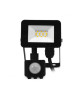 Projecteur LED 10W 3000K Noir Avec détecteur MIIDEX LIGHTING