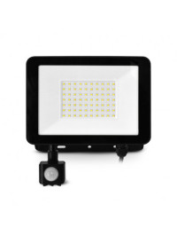 Projecteur LED 50W 4000K Noir Avec détecteur MIIDEX LIGHTING