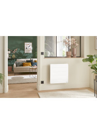 Radiateur Atlantic Inertie Fonte Blanc 750w Pilotage intelligent