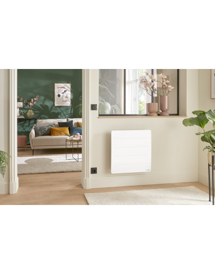 Radiateur Atlantic Inertie Fonte Blanc 750w Pilotage intelligent