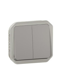 Double poussoir Etanche plexo Composable IP55 Legrand