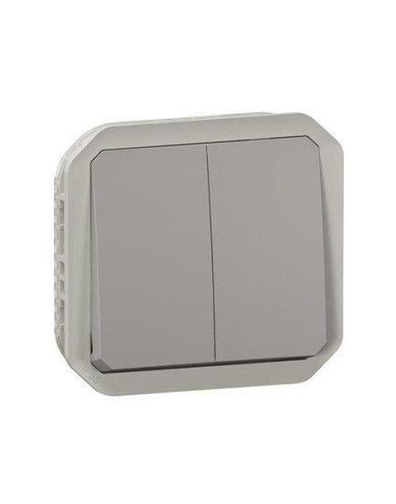 Double poussoir Etanche plexo Composable IP55 Legrand