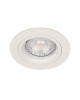 Spot encastrable - rond - douille + ampoule gu10 - blanc - fixe - ip44 - Europole