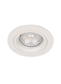 Spot encastrable - rond - douille + ampoule gu10 - blanc - fixe - ip44 - Europole