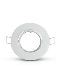 Encadrement Spot Rond Orientable Diam 90mm Finition Blanc