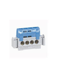 Bornier de Répartition isolé neutre 4x1.5 mm² à 16 mm² Bleu Legrand
