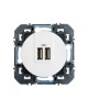 Mécanisme Prise Chargeur USB Double Dooxie Legrand