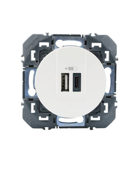 Mécanisme Prise Chargeur USB A + C Double Dooxie Legrand
