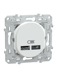 Double Chargeur USB A + C Ovalis Schneider