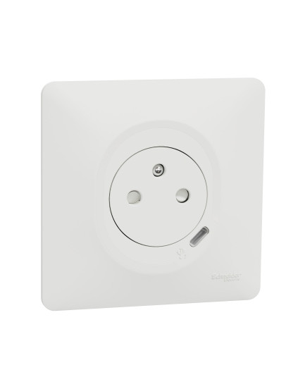 Combi Prise Affleurante + Chargeur USB C Ovalis Schneider