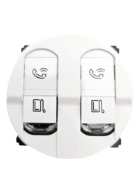 Mécanisme + Enjoliveur Prise Double RJ 45 Céliane Legrand