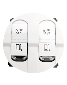 Mécanisme + Enjoliveur Prise Double RJ 45 Céliane Legrand
