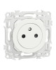 Mécanisme Prise 2P+T affleurante  Bornes automatiques Blanc craie Odace Schneider