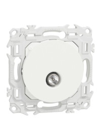 Mécanisme Prise antenne Blanc craie Odace Schneider