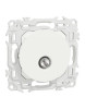 Mécanisme Prise antenne Blanc craie Odace Schneider