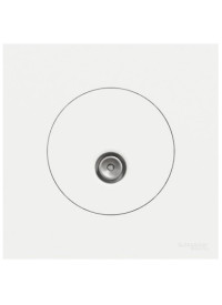 Prise antenne Complète Blanc craie Odace Schneider