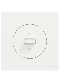 Interrupteur ou Poussoir Volet roulant Complet Blanc craie Odace Schneider