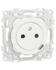 Mécanisme Prise 2P+T affleurante + chargeur USB-C 18W Blanc craie Odace Schneider