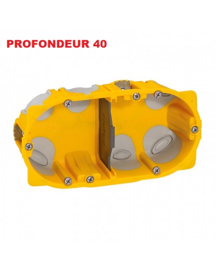 Boite d'encastement 2 postes Batibox Energy Legrand Prof 40mm