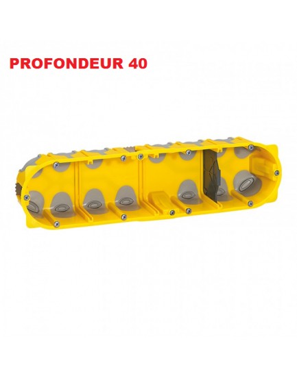 Boite d'encastement 4 postes Batibox Energy Legrand Prof 40mm