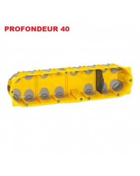 Boite d'encastement 4 postes Batibox Energy Legrand Prof 40mm